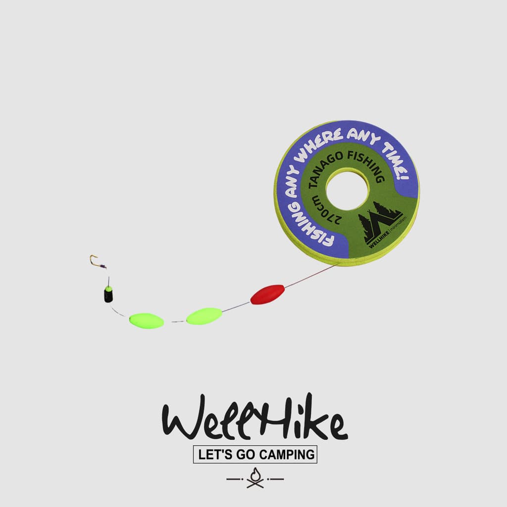 WELLHIKE conjunto de linha de fluxo sete estrelas flutuante de três grãos único gancho pequenos objetos Micro-objetos ti