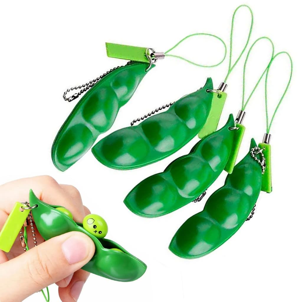 Chaveiro Pop It Antiestresse Ervilha Fidget Kit 5 Uni Brinquedo Sensorial Divertido Alivia Tedio