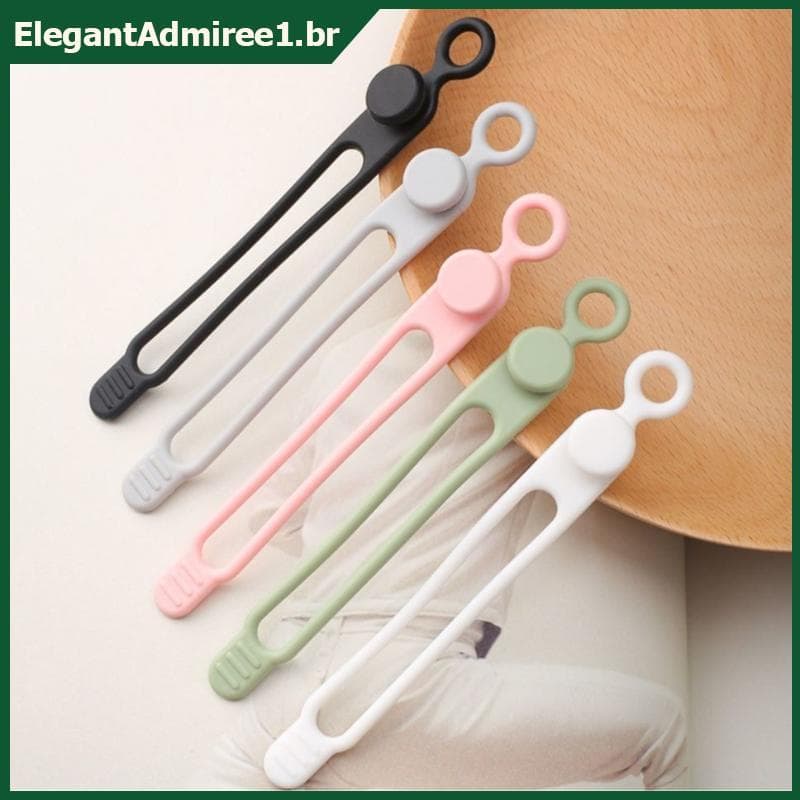 ELEGA Silicone Correias Reutilizáveis Bonito Gerenciamento De Fios Elásticos