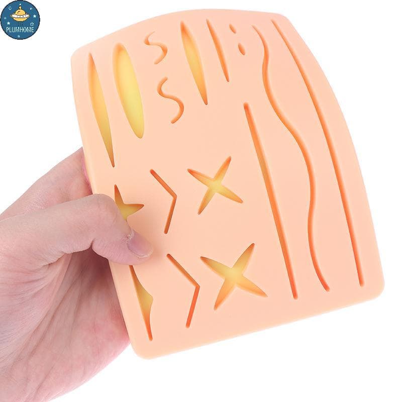 PLUMHOME Treinamento De Prática Médica Almofada Injetora De Pele Kit De Sutura Ferida Cirúrgica .
