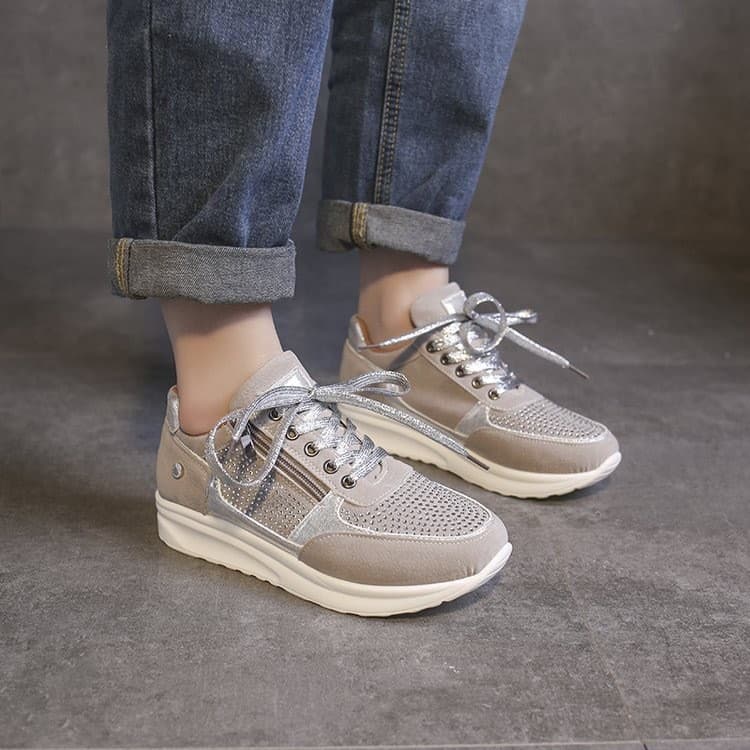2026 novo estilo 2026 outono sapatos femininos moda britânica aumento de altura tênis feminino na moda coreano sapatos c
