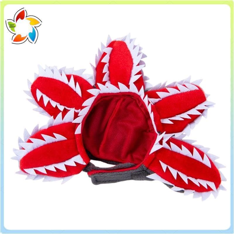 Trajes De Cachorro Demogorgon E Chapéus Para Animais De Estimação , Ajustáveis Engraçados Cães Com Plantas Carnívoras ,