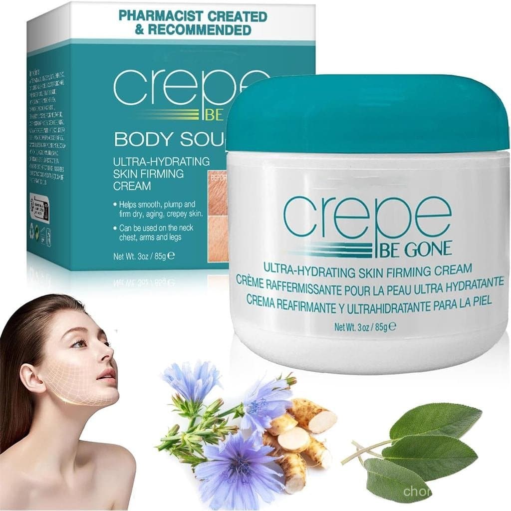 Crepe Be Gone Body Souffle - Creme Firmador para Pescoço 85g, Creme Ultra Hidratante e Firmador para Pele com Textura de