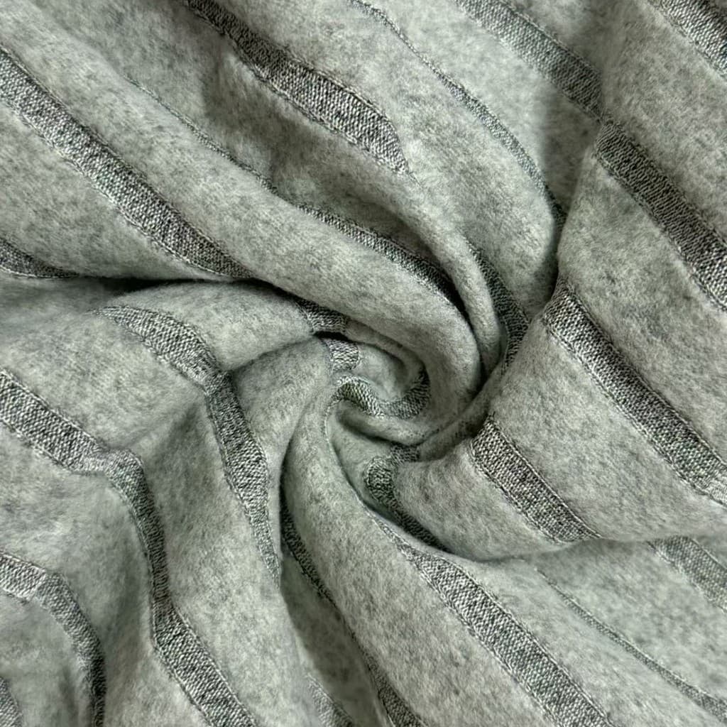 Estilo mais vendido: pijamas e roupas de casa femininas de outono e inverno, cinza, com textura escovada e canelada, de