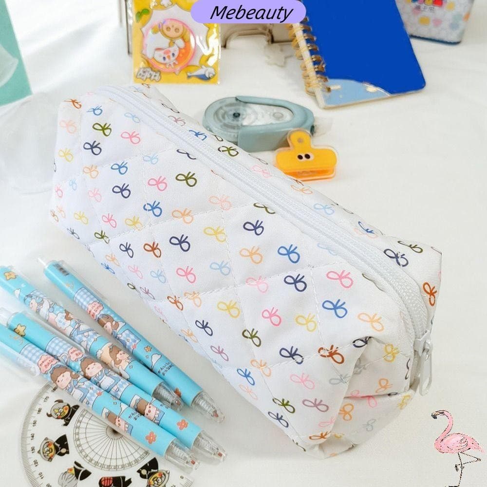 Estojo MEBEAUTYBR, Bolsa de Lápis de Grande Capacidade com Cordão, Organizador de Papelaria Multifuncional