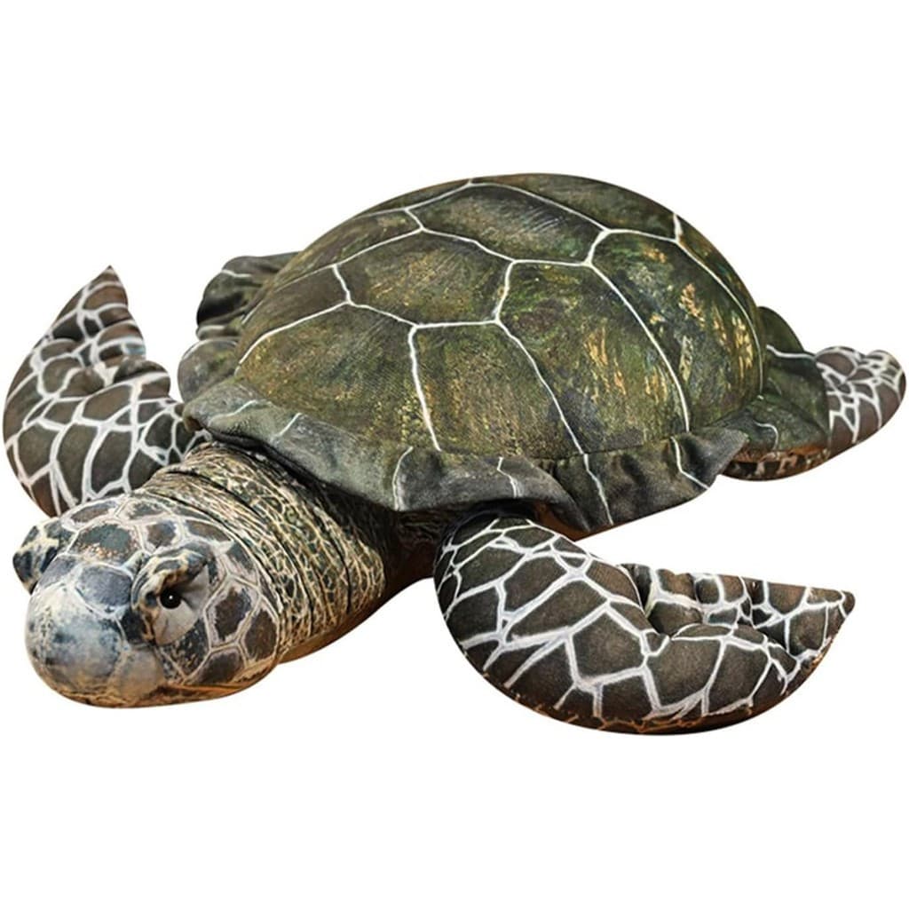 Brinquedo de pelúcia de tartaruga marinha, Animal macio e realista, travesseiro gigante de 27.5 polegadas
