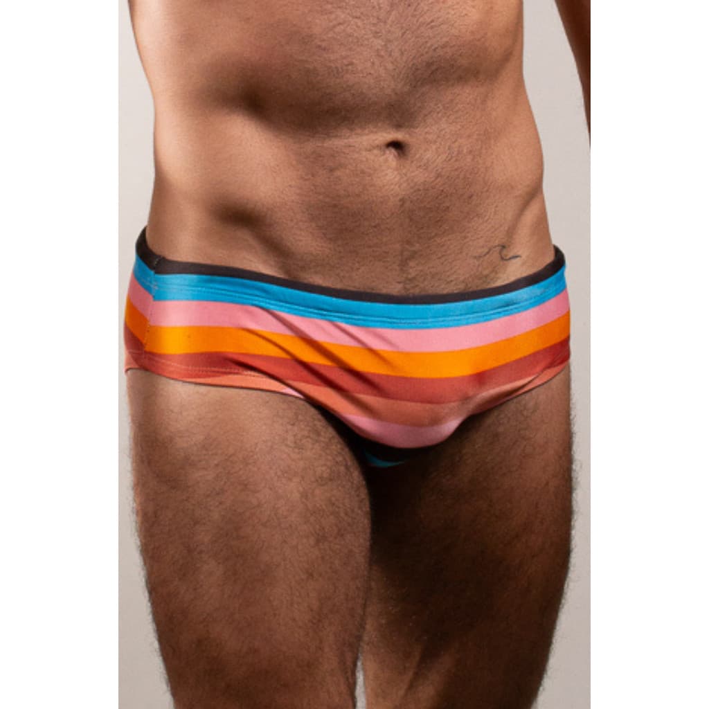 Sunga Slim JotaVê Listrada Masculina Moda Praia Verão Piscina Confortável