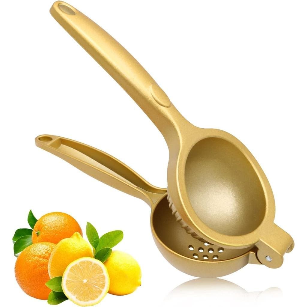 Espremedor de Limão, Espremedor Manual de Cítricos e Limas em Liga de Zinco de Alta Resistência, Prensa de Frutas Portát