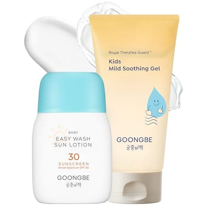GOONGBE Baby Easy Wash Sun Lotion Fps 30-Protetor Solar Mineral Hidratante Coreano De Óxido De Zinco Para Bebês E Crianç