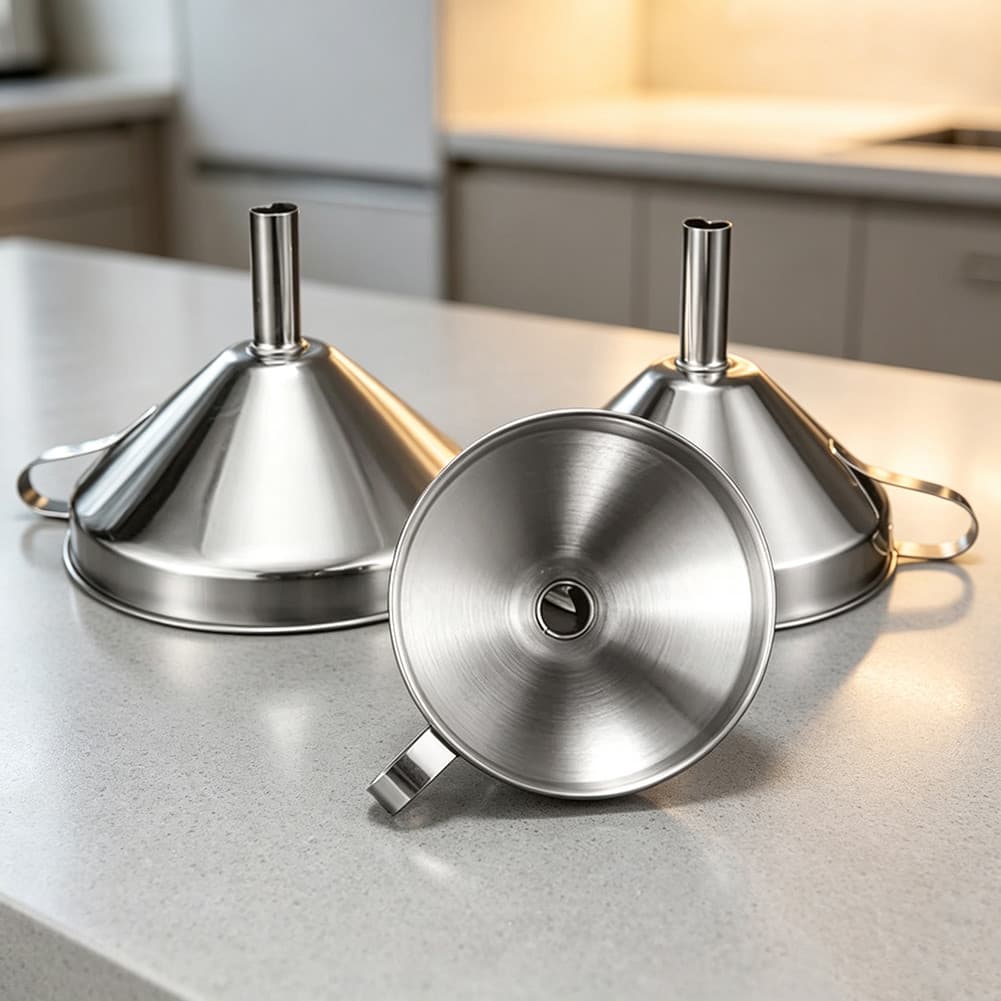 Filtro E De Óleo Para Cozinhar De Aço Inoxidável Premium De Qualidade Alimentar Transferência De Líquidos