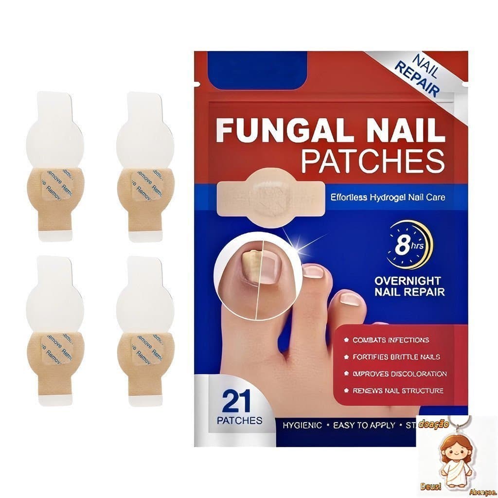 Adesivo para Tratamento de Fungos nas Unhas - Patch de Reparação Noturna (21/32 Unidades)