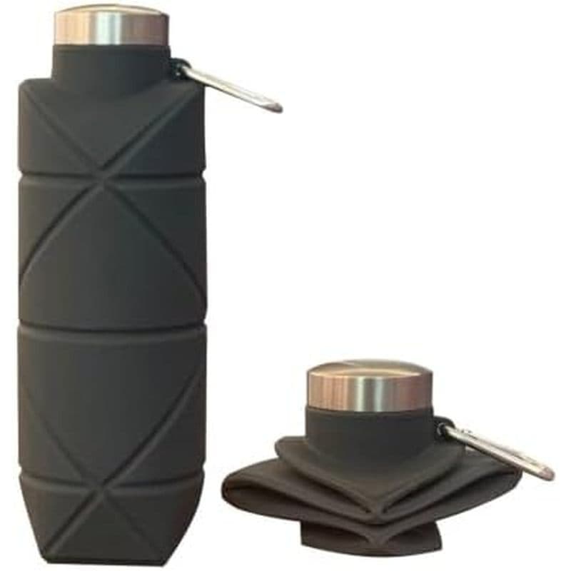 Garrafa De Água Dobrável De Silicone Com Mosquetão Portátil Caneca Para Beber Viagem Acampamento Caminhadas Esportes Ao