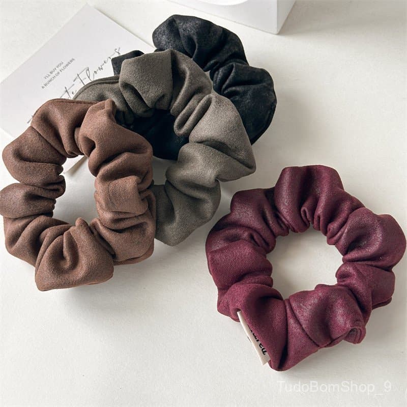 Elástico de cabelo feminino coreano de alta qualidade, estilo vintage para o início do outono, com toque de veludo, novo