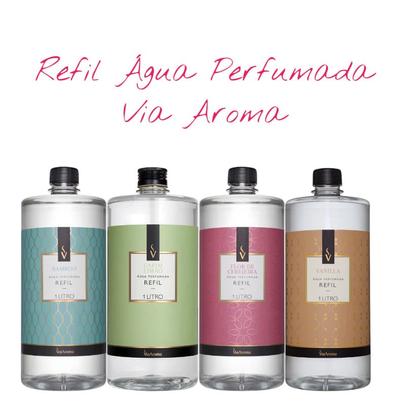 Água Perfumada Roupas Tecidos E Lençol Via Aroma Refil 1l
