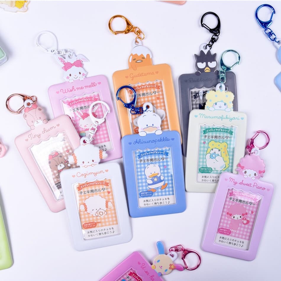 Sanrio PIANO XO Keroppi Porta-Cartões De 3 Polegadas Bolsa Para Protetor De Fotográficos Caso