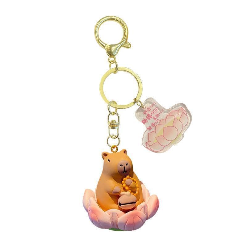 Original Buda Boa Sorte Série Lotus Madeira Peixe Urso Chaveiro Bonito Requintado Resina Golfinho Bolsa Chave20260721