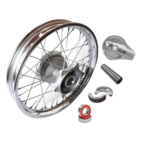 Roda Traseira Jante Completa Nxr Bros 125 150 160 Raio Inox