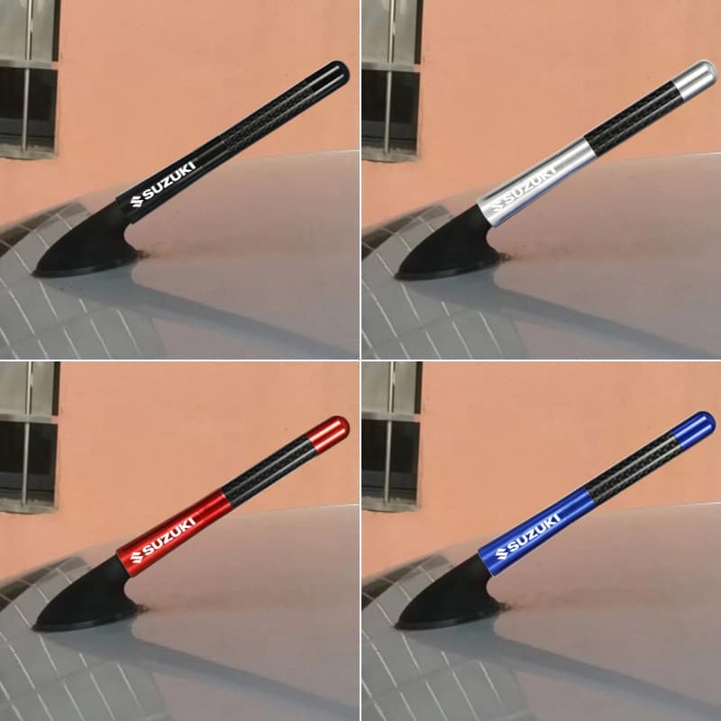 Antena de Teto para Carro em Fibra de Carbono de 12cm para Suzuki Swift XL7 SX4 Alto Jimny GSX R150 gn125 gn250 Satria P