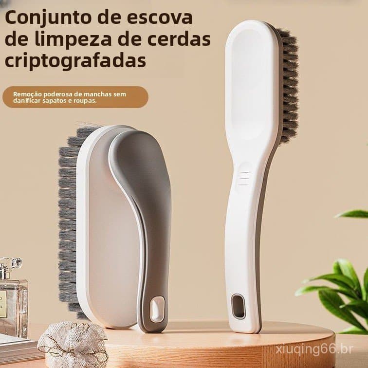 Escova de lavanderia de plástico popular para uso doméstico 2026, escova para sapatos, escova para roupas, multifunciona