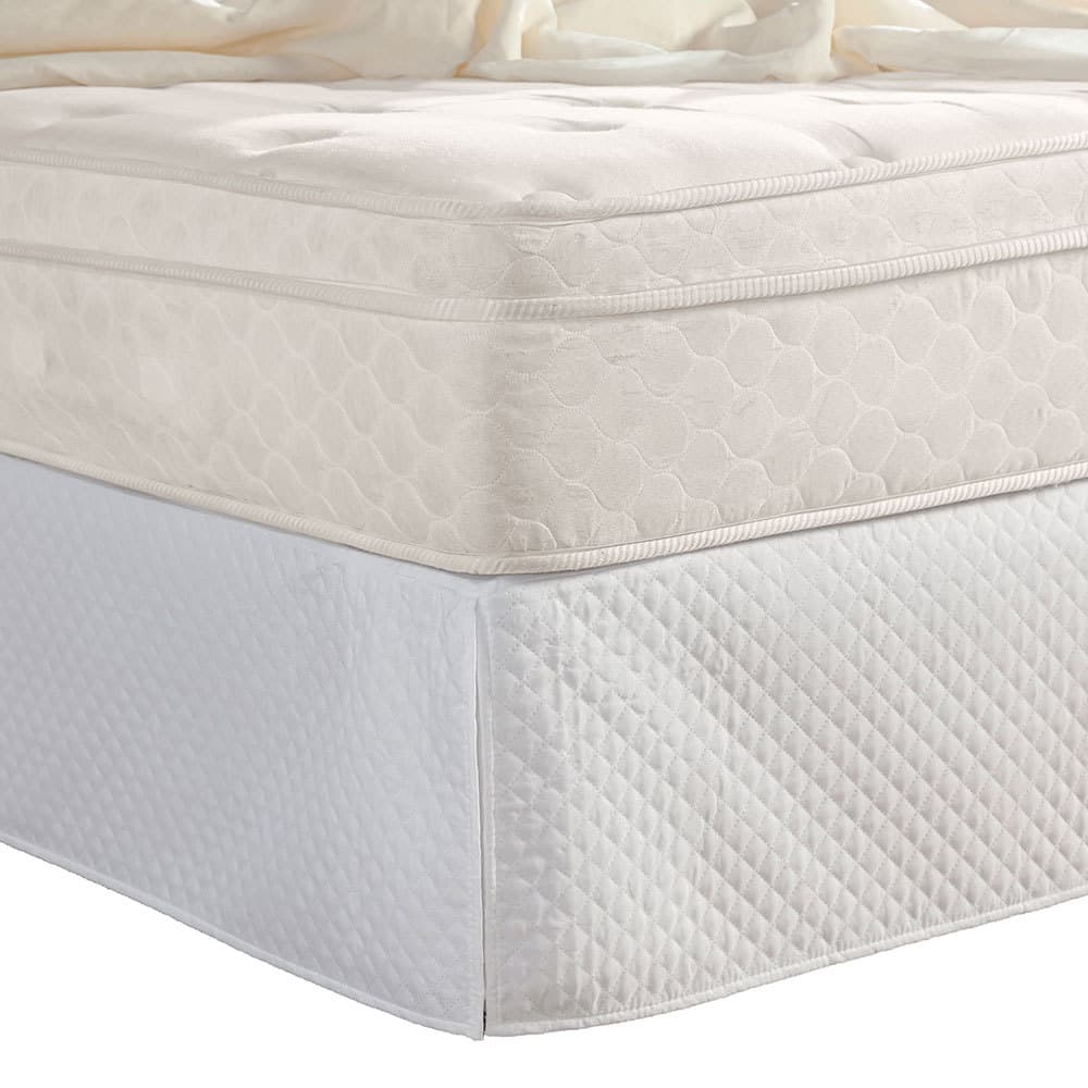 Saia Para Box de Colchão Casal Padrão 1 Peça Matelada 100% Poliéster - Branco