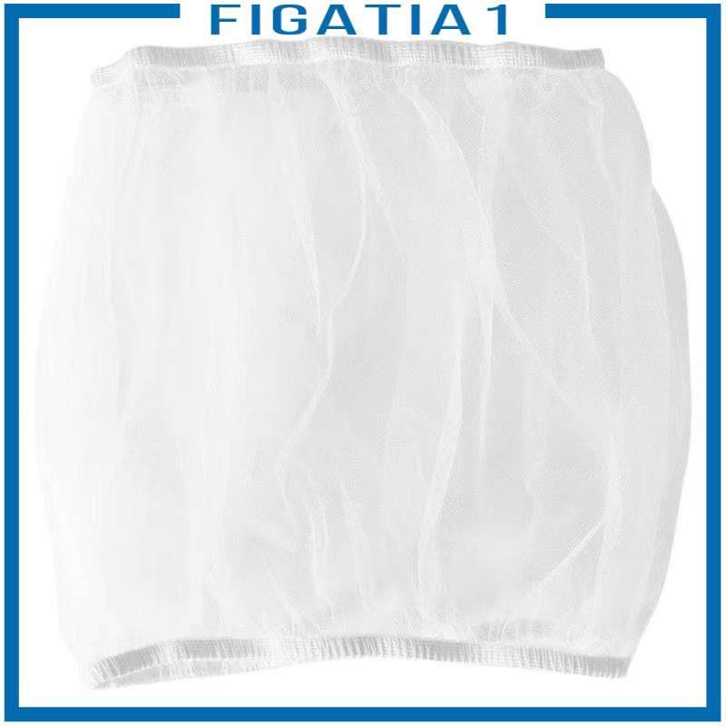 [Figatia1] Capa De Rede Para Gaiola De Pássaros Reduz Bagunça Saia Design Extensível Branco S