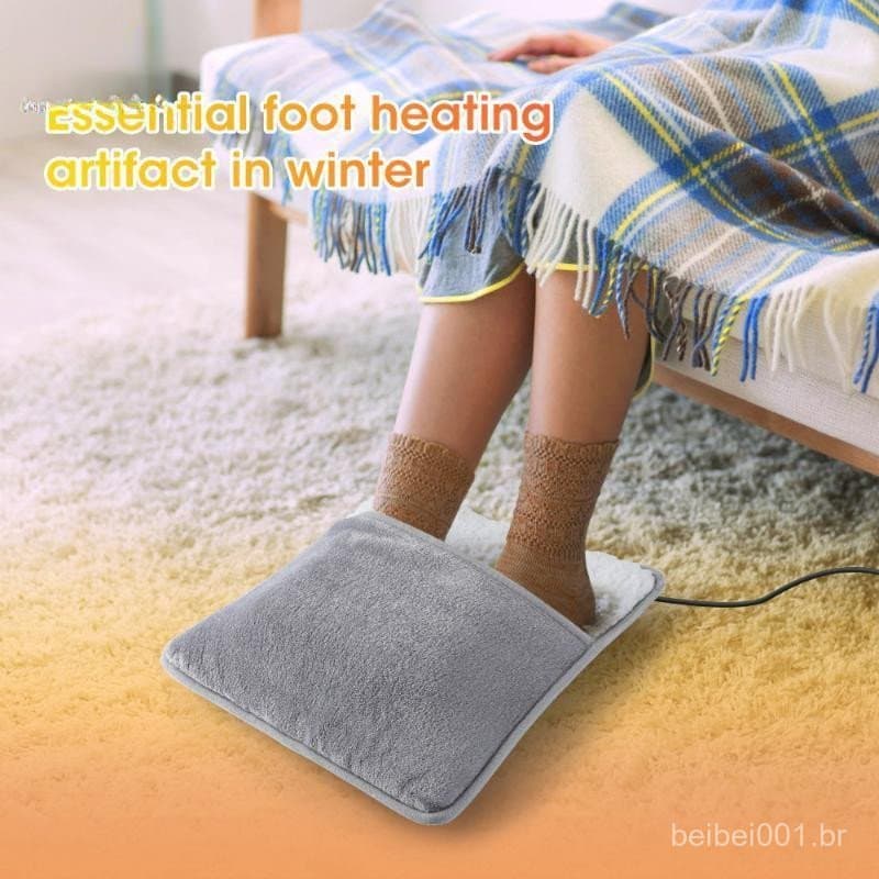 Idealistas Almofada Elétrica De Aquecimento De Pés De Inverno Carregamento USB Soft Pelúcia Lavável Aquecedor O