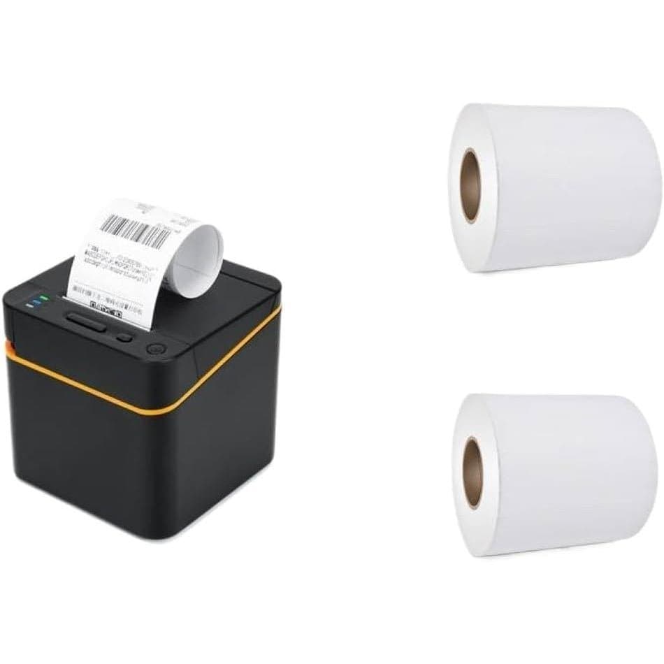 Impressora Térmica de 58mm USB para Mesa, Impressora de Recibos com Cortador, Compatível com 58E(USB-LAN) ZIOZ