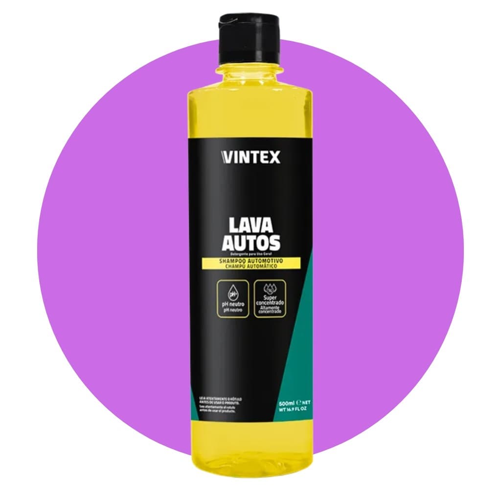 Shampoo Automotivo Lava Autos Vintex 500ml By Vonixx pH Neutro Alta Espuma Não Remove a Cera