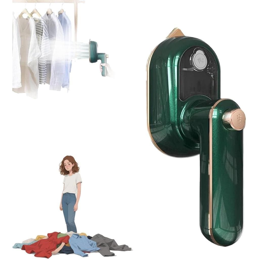 Ferro de passar roupa rotativo, mini ferro a vapor, mini vaporizador portátil para roupas - removedor de rugas manual, 1