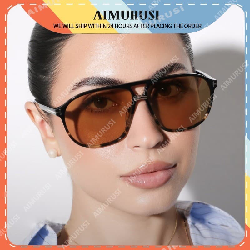 (AIMURUSI) Óculos De Sol Grandes Premium Para Viagens Ao Ar Livre Moda Euro-Americana Nova Chegada Retrô Unissex , UV400