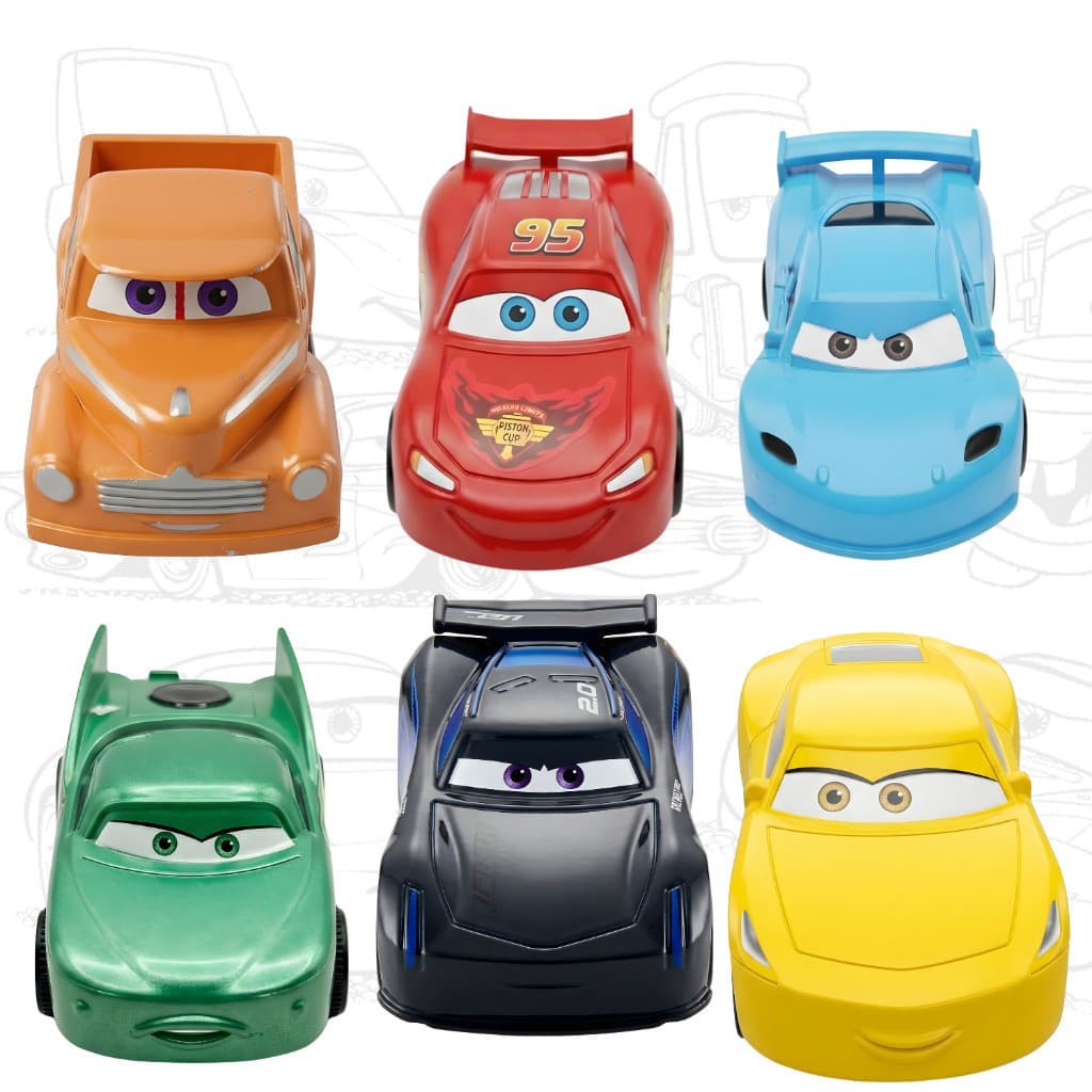 Kit Carrinhos Carros Relampago Mcqueen Fricção Brinquedo Infantil Coleção O Filme