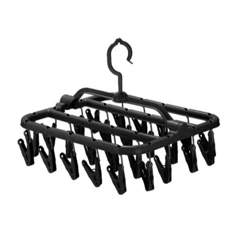 Varal Preto Calcinha Meia Cueca Peça Intima dobravel com Prendedores Reforçado