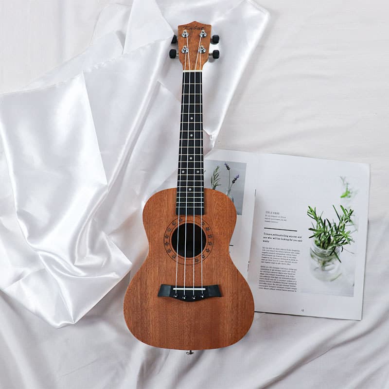 Ukulele de 23 polegadas para crianças, ukulele de quatro cordas, guitarra pequena