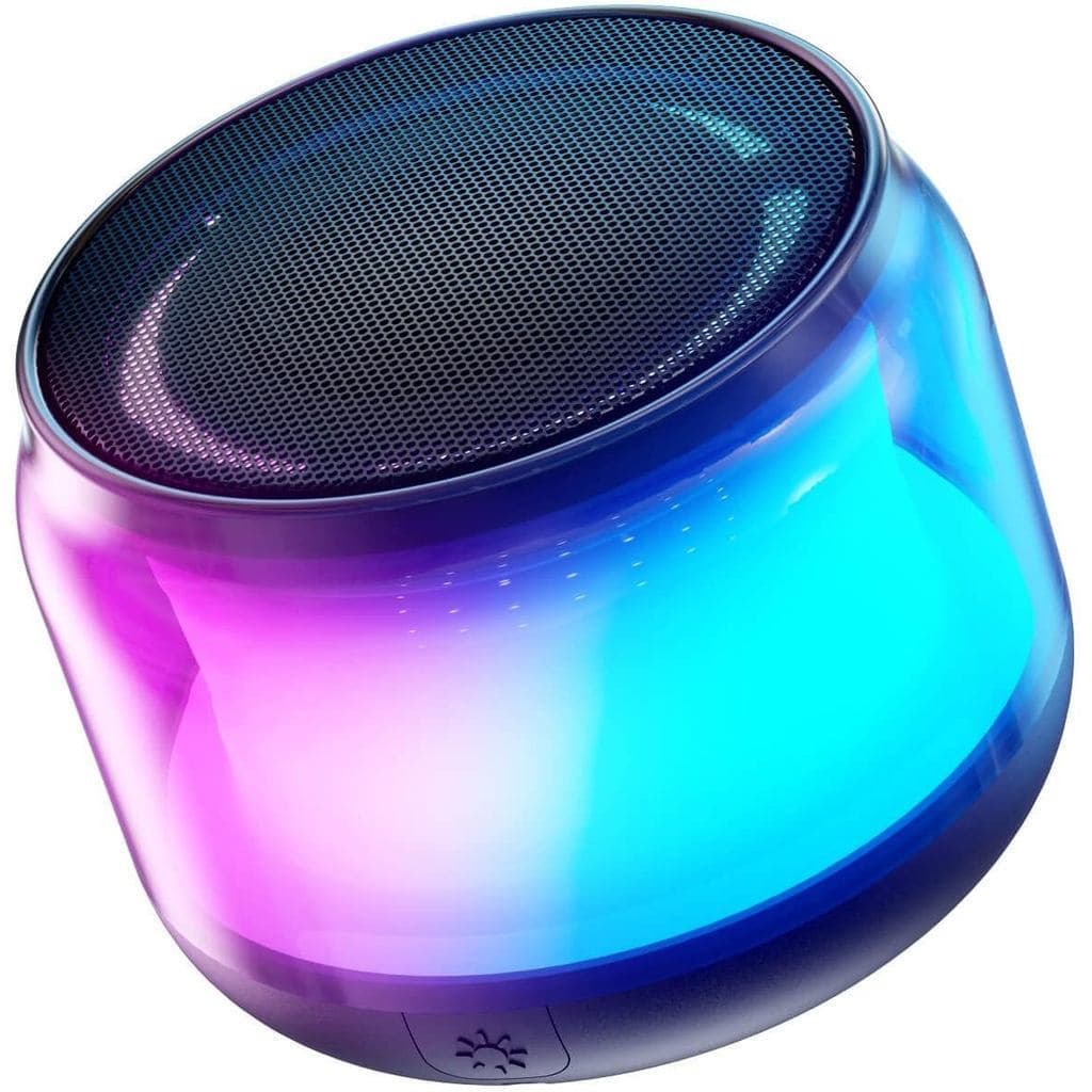 Caixas de Som Bluetooth Portáteis LENRUE com Luzes Coloridas, Som Alto, Caixa de Som Bluetooth Pequena com Pareamento Es
