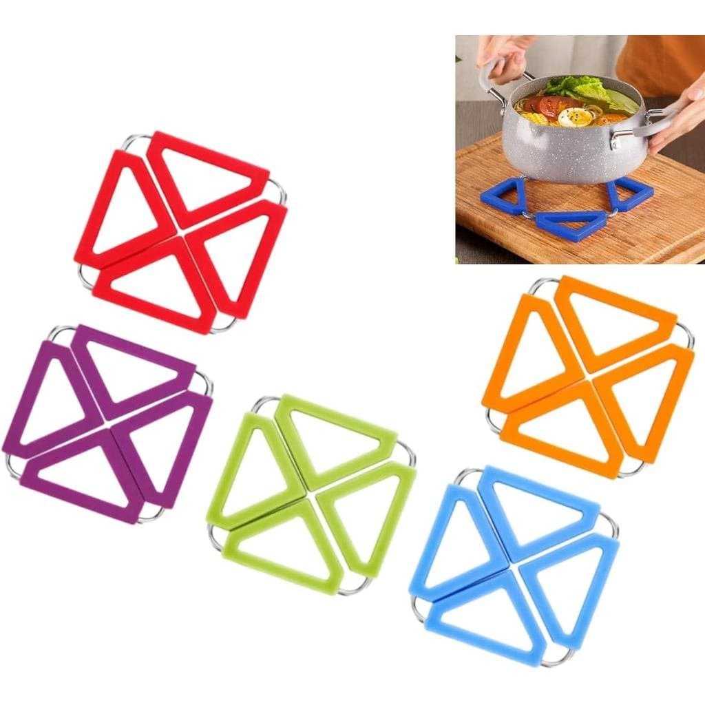 [Atualização 2026] 5 peças de tapetes de silicone inodoros para cozinha (cores do arco-íris) – antiderrapante pa