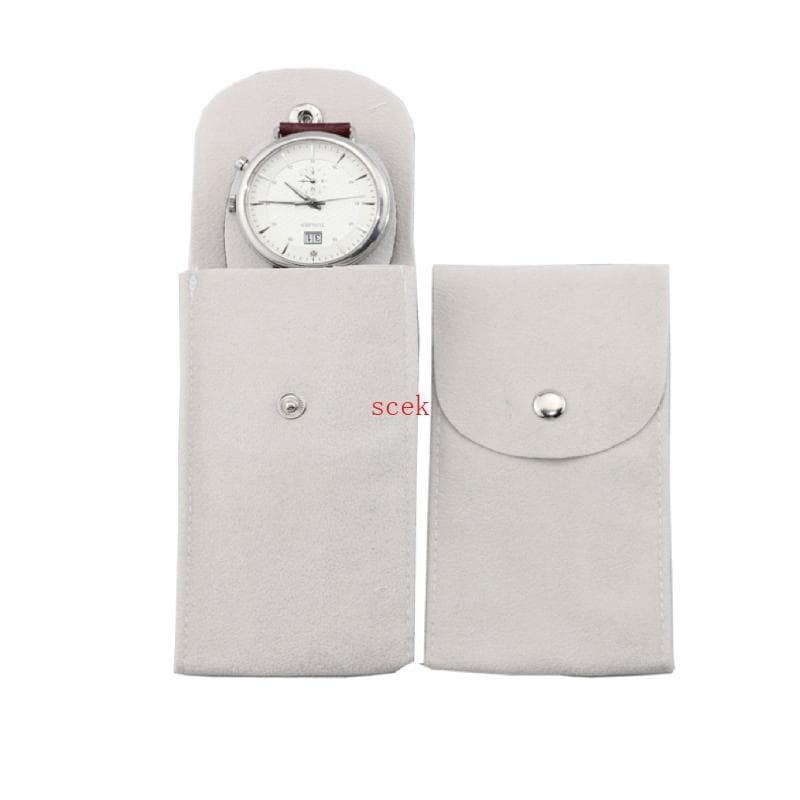 scek Velvets Watch Bolsa Viagem Fecho Botão Bolso Armazenamento Seguro Para Relógios