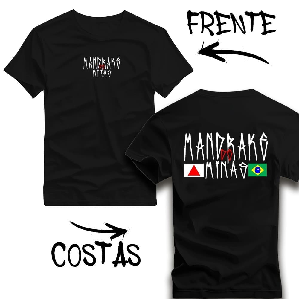 Camiseta Unisexx Premium Estampada MANDRAKE DE MINAS Alta Qualidade Camisa Confortável Lançamento