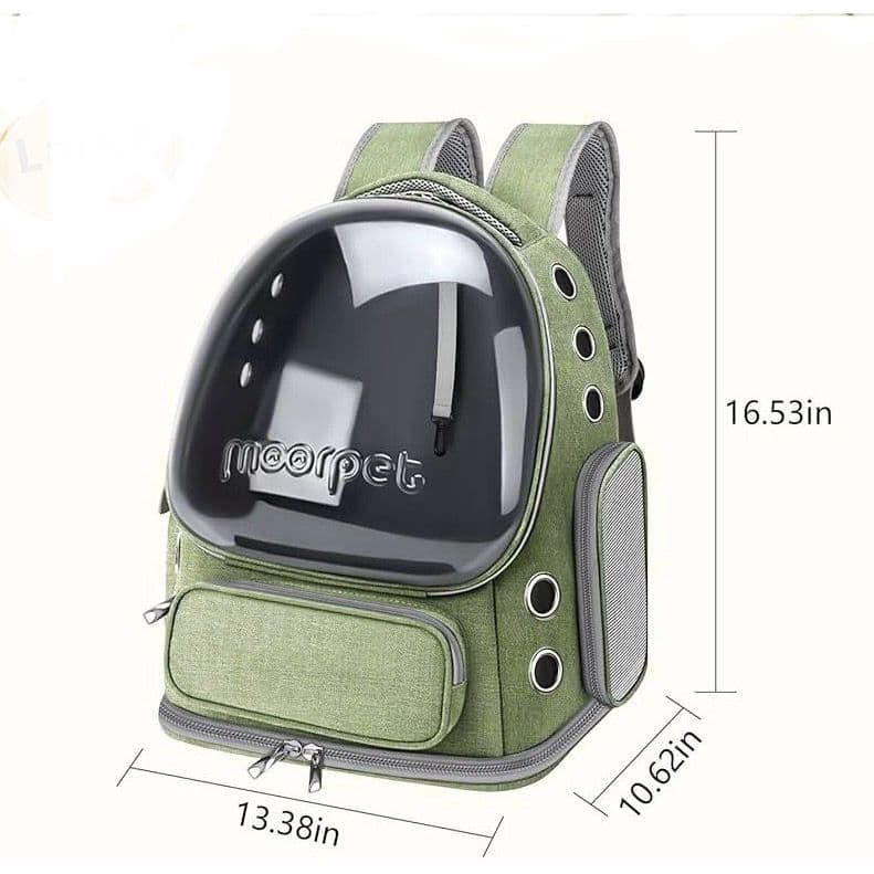 Mochila de Transporte Pet Visão Panorâmica - Dobrável com Bolsos Extras