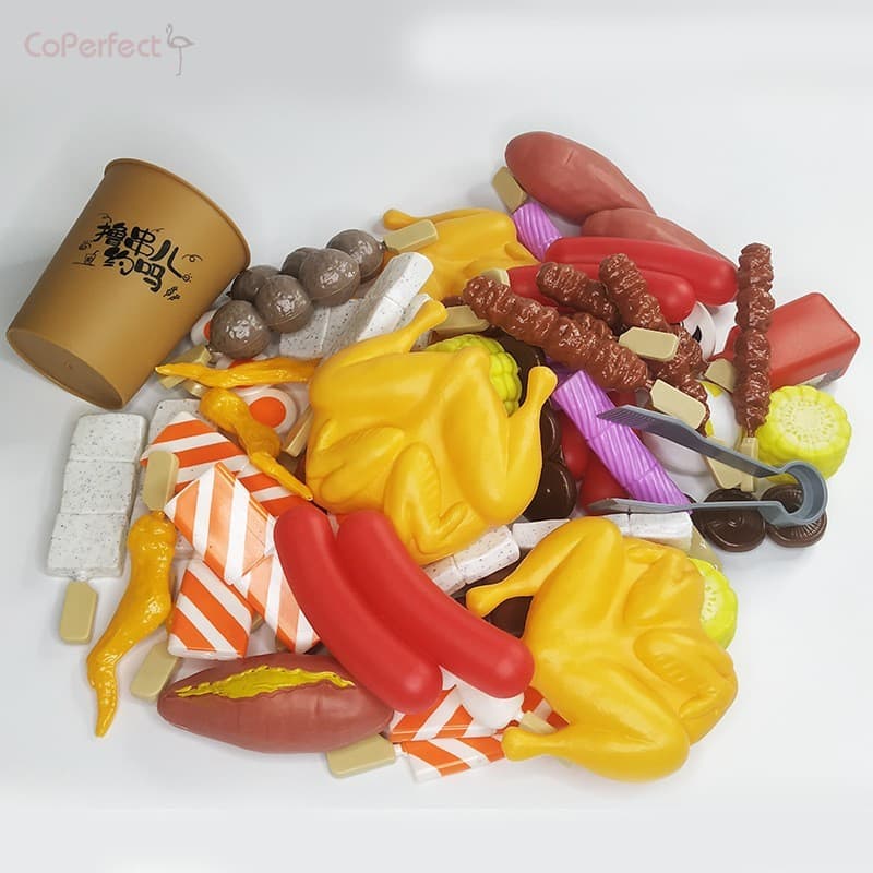 Conjunto De Brinquedos Para Cozinhar Crianças-Playhouse Simulado De Espetos De Comida Churrasco Oden