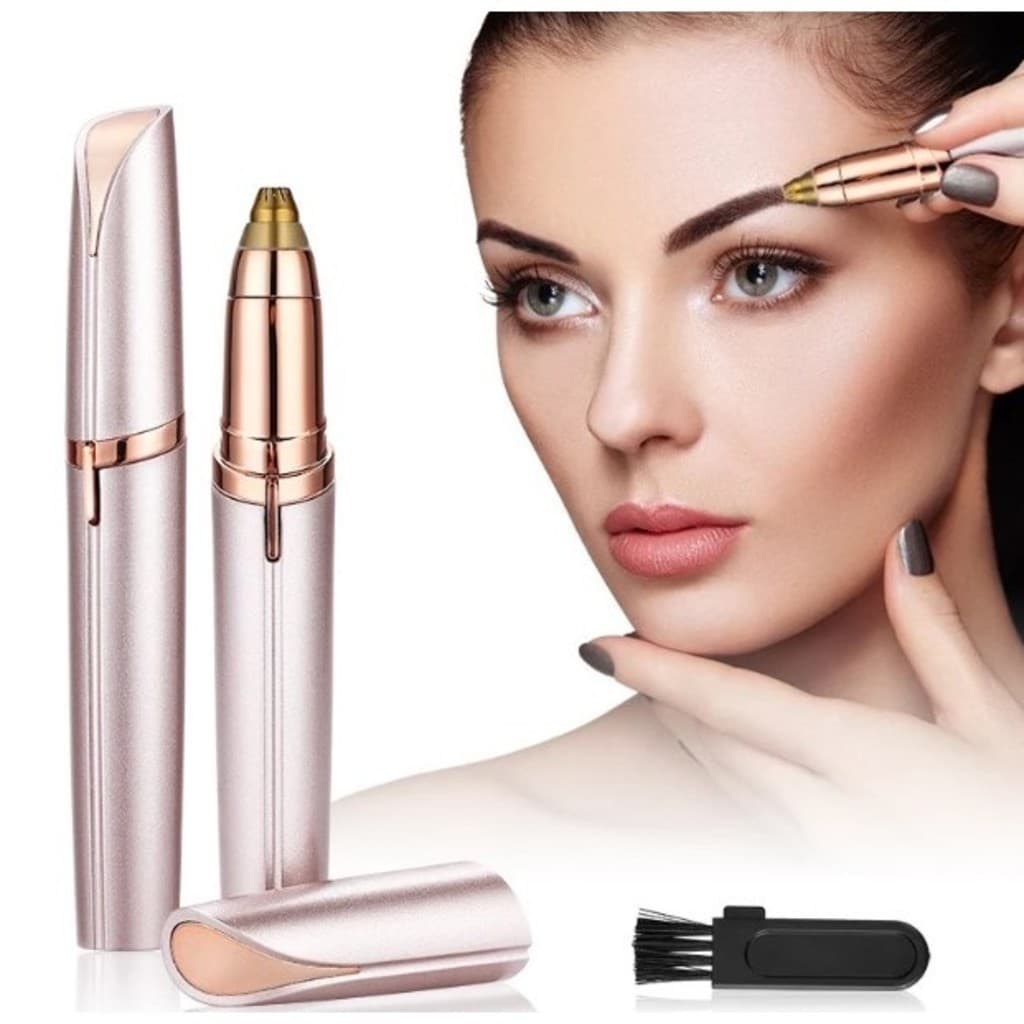 Kit 2 Caneta Depiladora Flawless para Sobrancelhas Elétrico Recarregável com Usb
