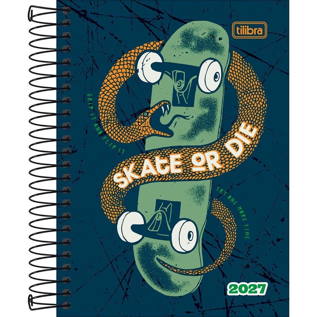 Agenda Tilibra Spice capa dura espiral 2027 masculina