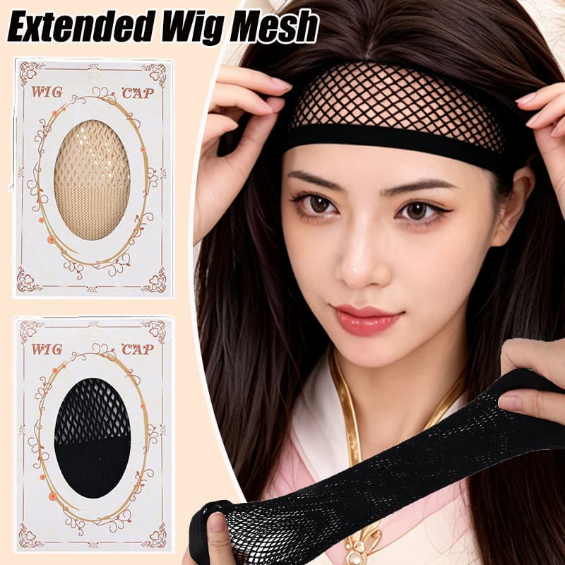 1/2pcs Boné De Peruca Antiderrapante De Borda Larga-Rede De Cabelo De Malha De Algodão De Alta Elasticidade-Capa Pele Re