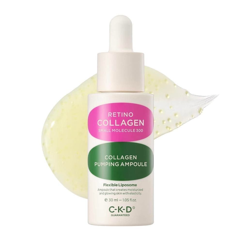 CKDRetinoCollagenPumpingAmpoule – Sérum Facial Firmador e Refinador de Poros para Elasticidade. Aumenta o Colágeno, Melh