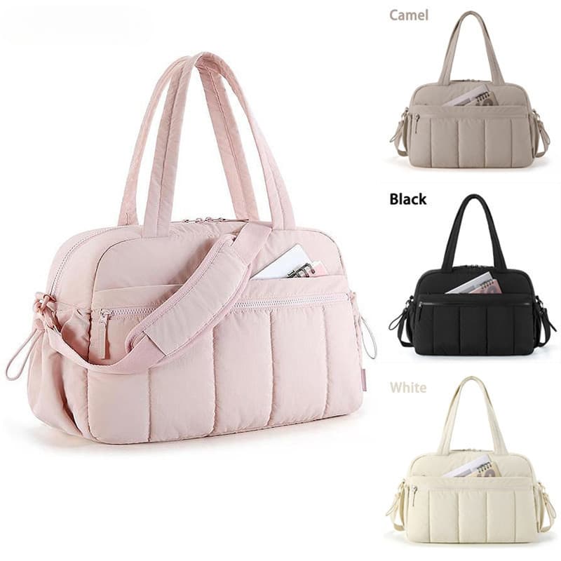 Bolsa de viagem portátil, adequada para bolsa de ombro esportiva de academia, bolsa de bagagem feminina, de fim de
