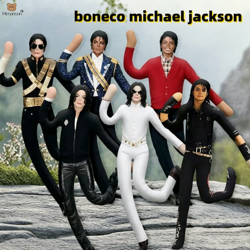 Michael Jackson Mouse Brinquedo de pelúcia seco MJ Boneca abstrata Boneca esqueleto de fio embutido pode moldar boneca