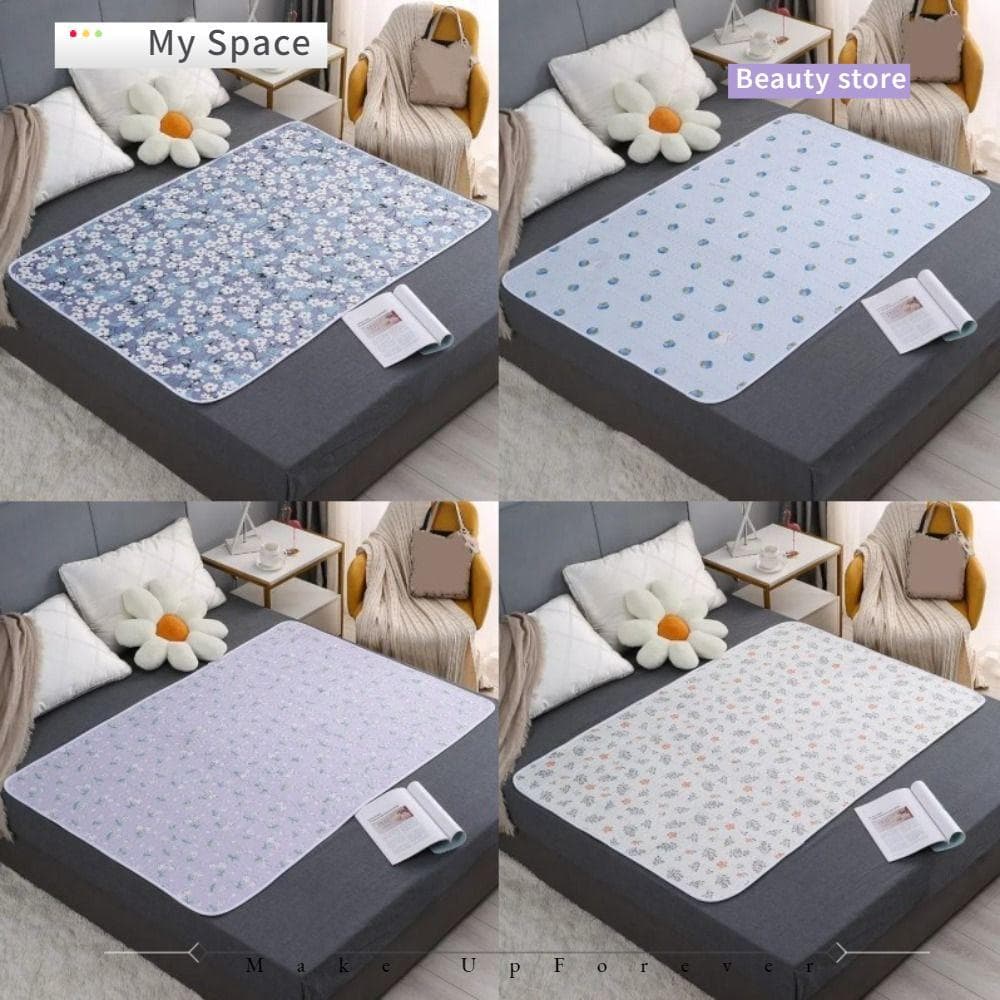 MY Tapete De Urina Para Bebê , Almofadas Respiráveis Com Padrão De Flores , Colchão De Cama À Prova D'água Cuidados Idos