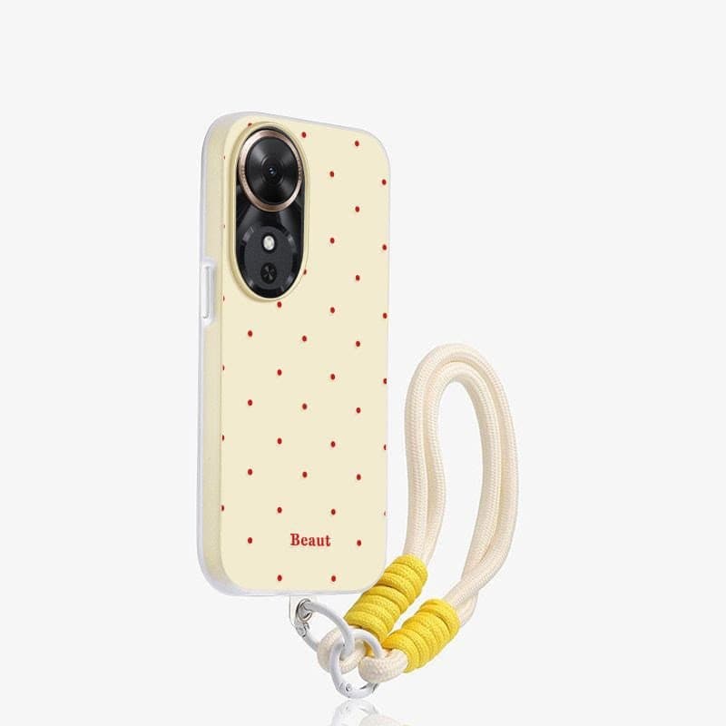 Capa de Telefone 2 em 1 com Pontos Vermelhos para Infinix Smart 20 10 HD Plus 9 8 HD Pro 7 6 HD 5 Zero 40 30 4G 5G Flora