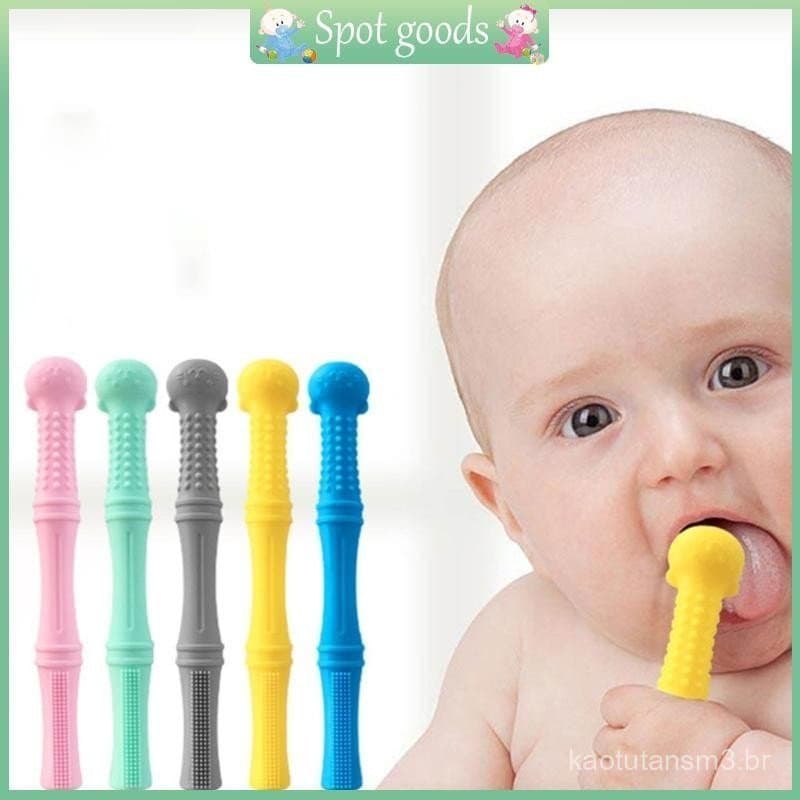 Tubo de Silicone para Mastigar vivi para Brinquedos, Mordedor para Bebês, Brinquedo Molar, Tubos Ocos para Bebês