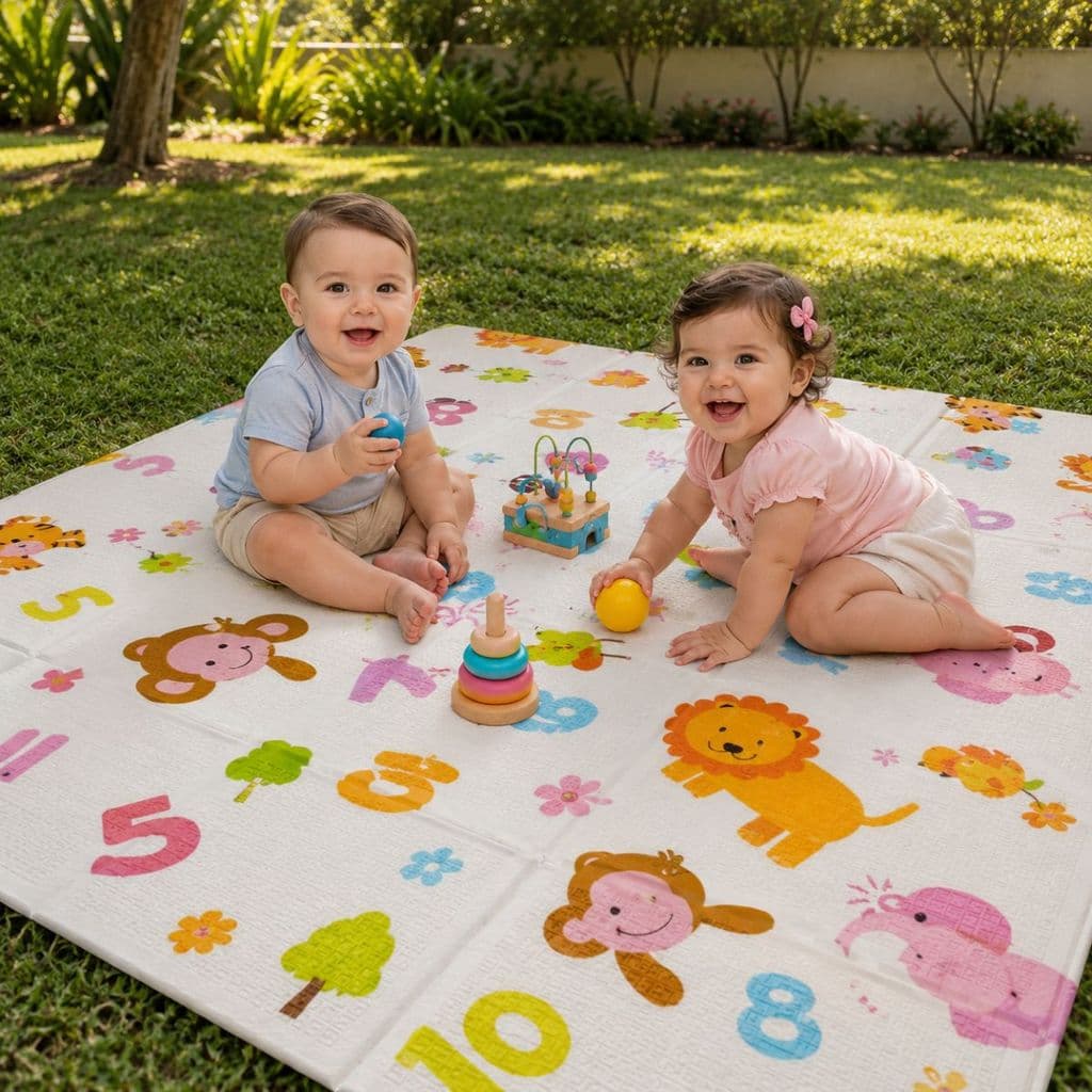Tapete Infantil Grande Dobrável Impermeável Térmico 1,8 X 2m