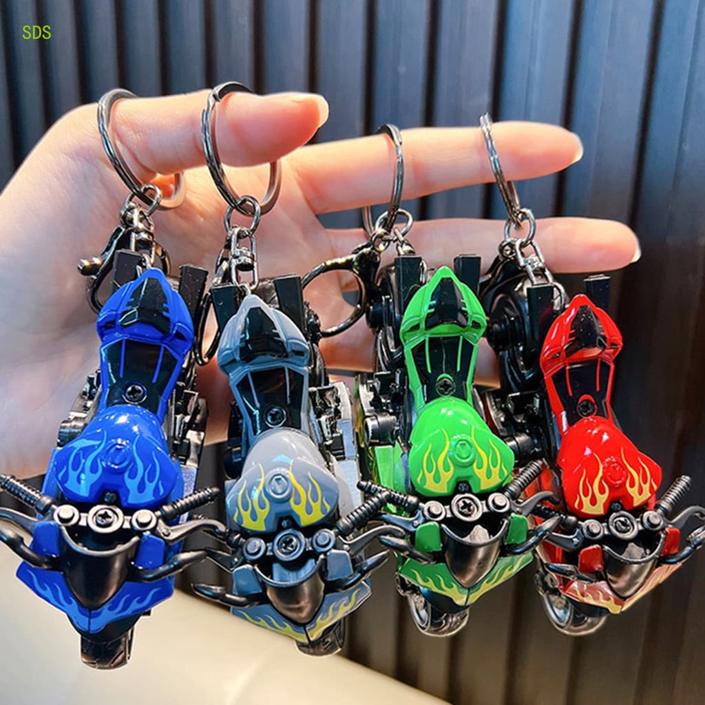 SDS Elegante Mini Chaveiro De Motocicleta Modelo Realista Com Detalhe " , Perfeito Para Chaves De Carro E Acessórios Ace